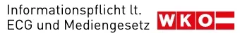 Informationspflicht lt. ECG und Mediengesetz (WKO)